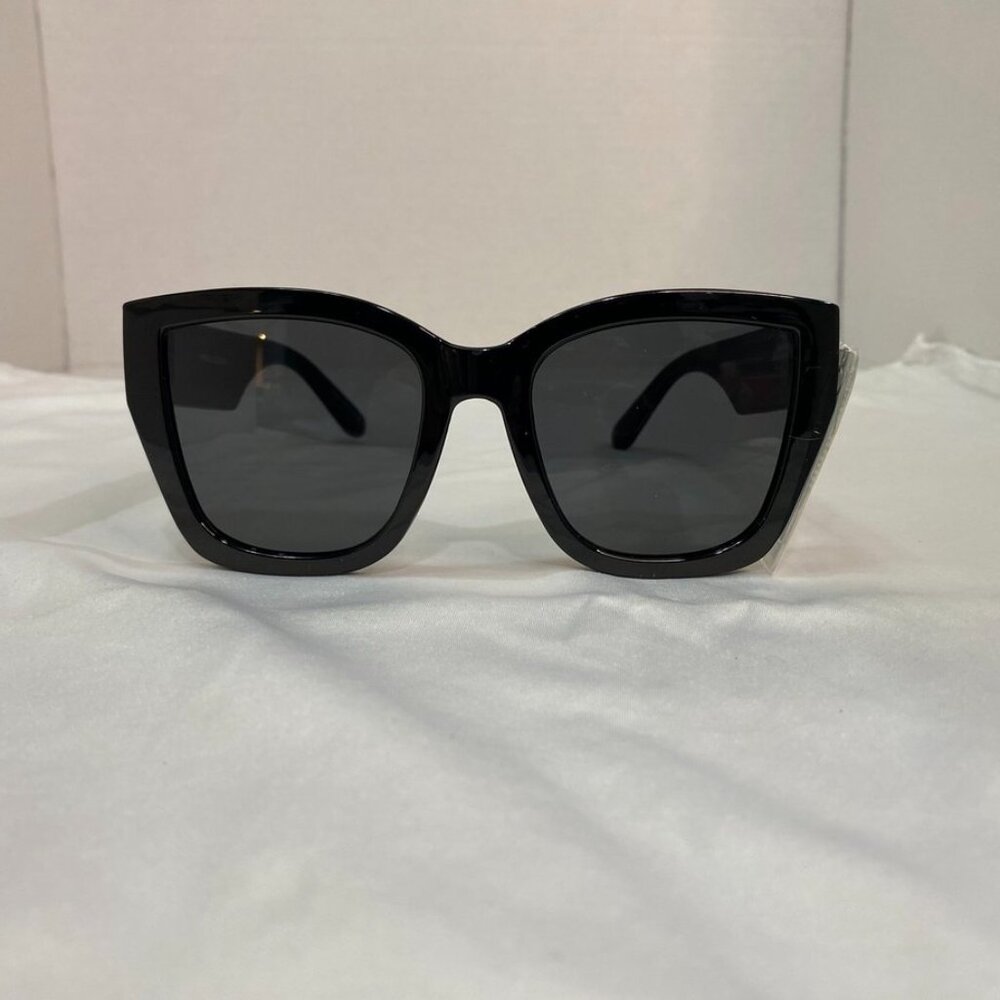 Aire Haedus Oversized Square Cat-Eye Sunglasses Black Smoke Mono NWOT - Picture 9 of 10